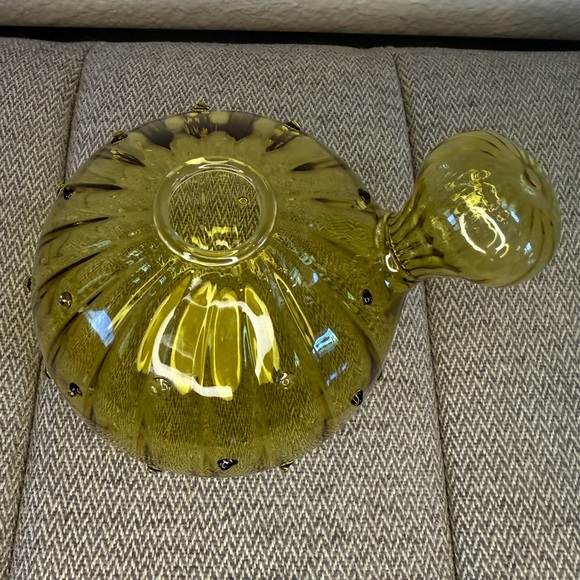 Small Round Balloon Glass Vase, Olive Green — Ashland - Picture 5 of 11